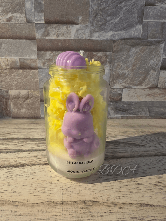 Le lapin rose monoï vanillé