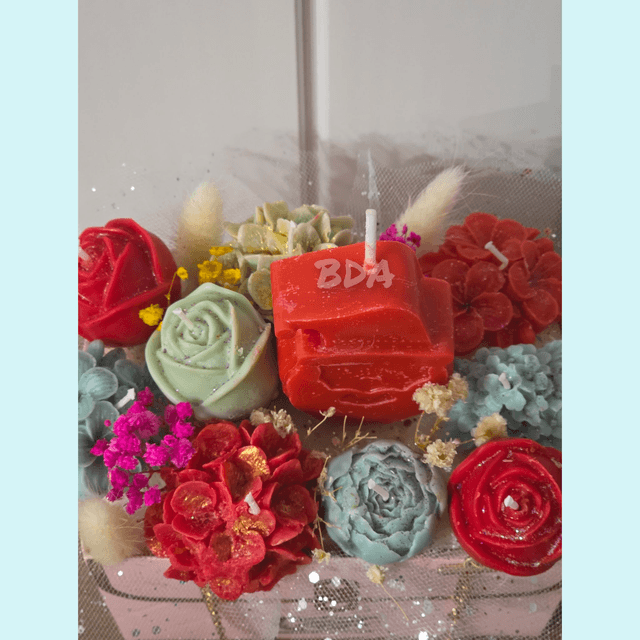 Bouquet de fleurs Pochette magie de noël 